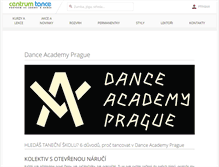 Tablet Screenshot of danceacademy.cz